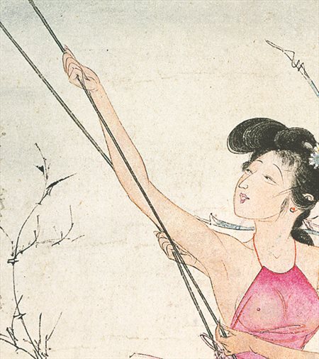 曲松县-胡也佛的仕女画和最知名的金瓶梅秘戏图